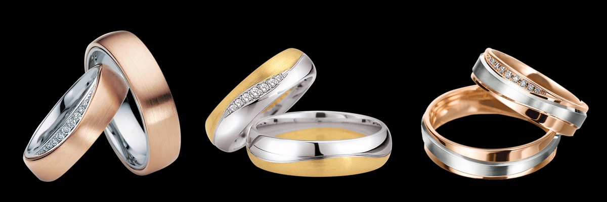 többszínű arany karikagyűrű
