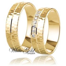 sárga arany karikagyűrű, jegygyűrű