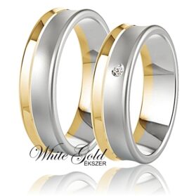 többszínű arany karikagyűrű, jegygyűrű pár